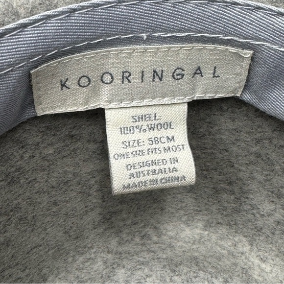 Kooringal Wool Felt Gray Kallie Safari Fedora Hat OS - Picture 10 of 13